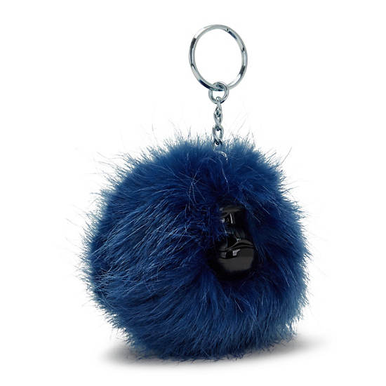Accessoires Kipling Pompom Monkey Keychain Bleu | FR 1258FD